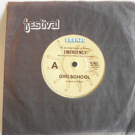 Girlschool : Emergency (7", Single)