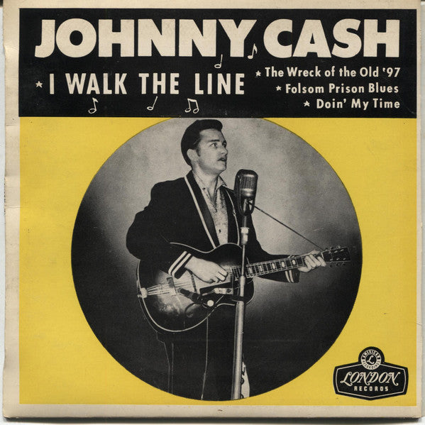 Johnny Cash : I Walk The Line (7", EP, Mono, Sol)