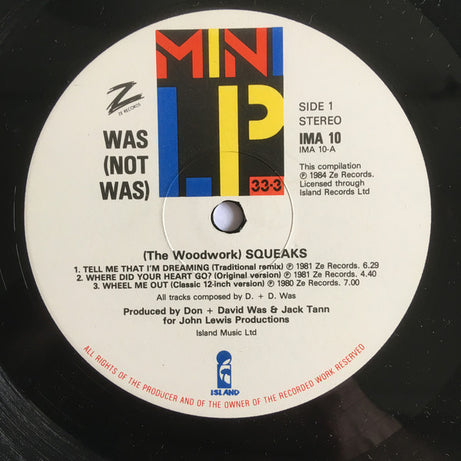 Was (Not Was) : (The Woodwork) Squeaks (LP, MiniAlbum, Comp)