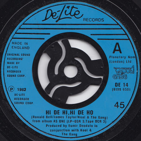 Kool & The Gang : Hi De Hi, Hi De Ho (7", Lar)