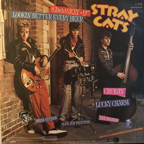 Stray Cats : (She's) Sexy + 17 (12", Maxi, Ltd)