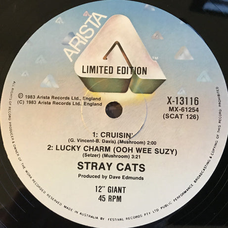 Stray Cats : (She's) Sexy + 17 (12", Maxi, Ltd)