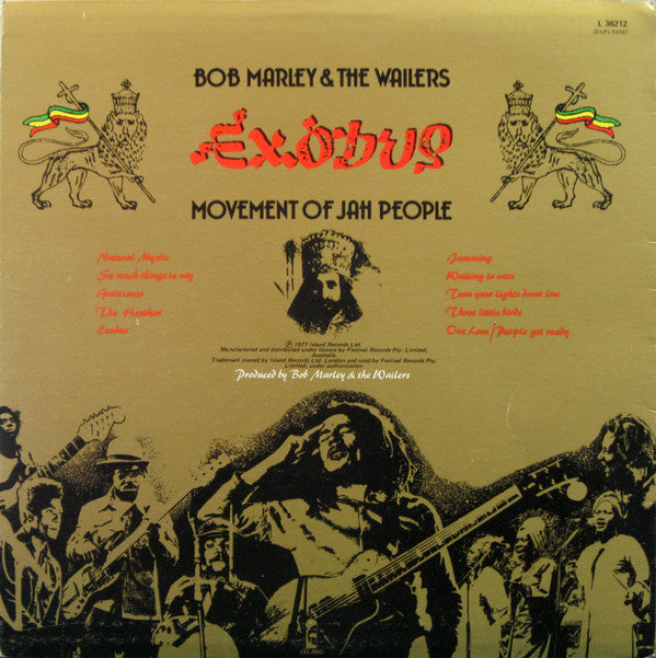Bob Marley & The Wailers : Exodus (LP, Album)
