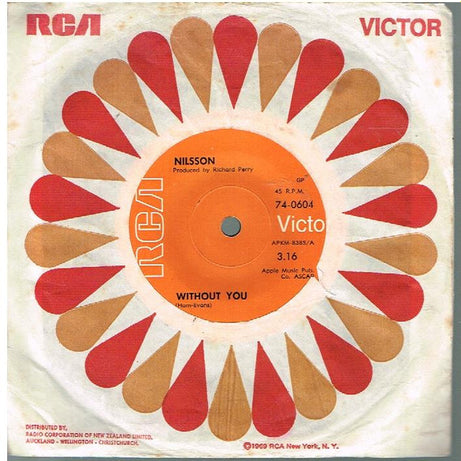 Harry Nilsson : Without You (7", Single)