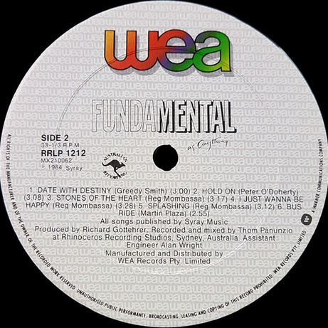 Mental As Anything : Fundamental As Anything (LP, Album)