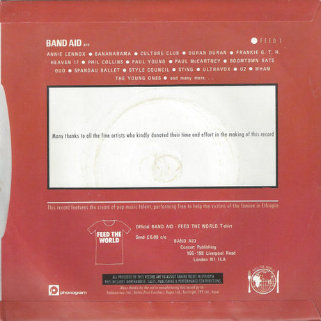 Band Aid : Do They Know It's Christmas? (7", Single, Sil)