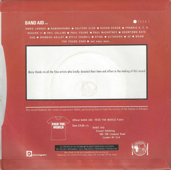 Band Aid : Do They Know It's Christmas? (7", Single, Sil)