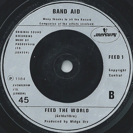Band Aid : Do They Know It's Christmas? (7", Single, Sil)
