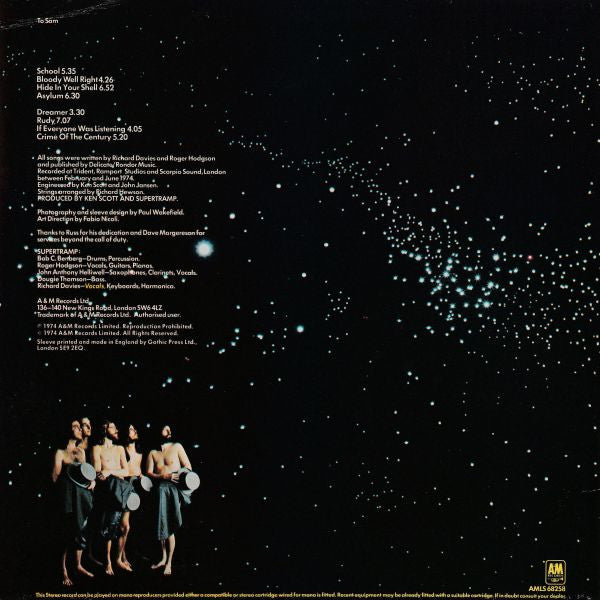 Supertramp : Crime Of The Century (LP, Album, RP)