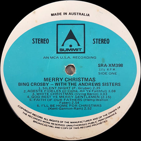 Bing Crosby : White Christmas & Other Favourites (LP, Album)