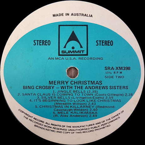 Bing Crosby : White Christmas & Other Favourites (LP, Album)