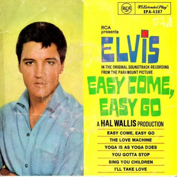 Elvis Presley : Easy Come, Easy Go (7", EP)