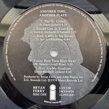 Bryan Ferry : Another Time, Another Place (LP, Album, Gat)