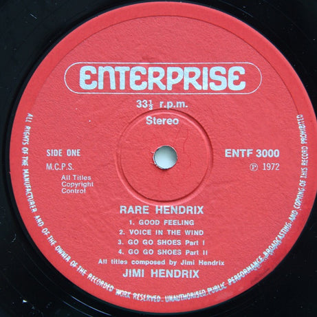 Jimi Hendrix : Rare Hendrix (LP, Album, Gat)