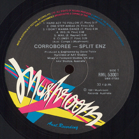 Split Enz : Corroboree (LP, Album)
