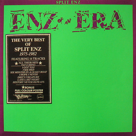 Split Enz : Enz Of An Era (LP, Comp)