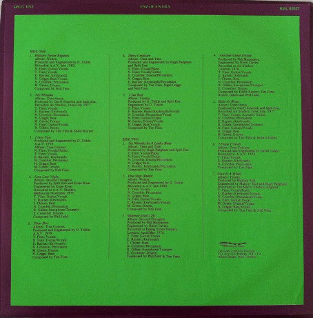 Split Enz : Enz Of An Era (LP, Comp)
