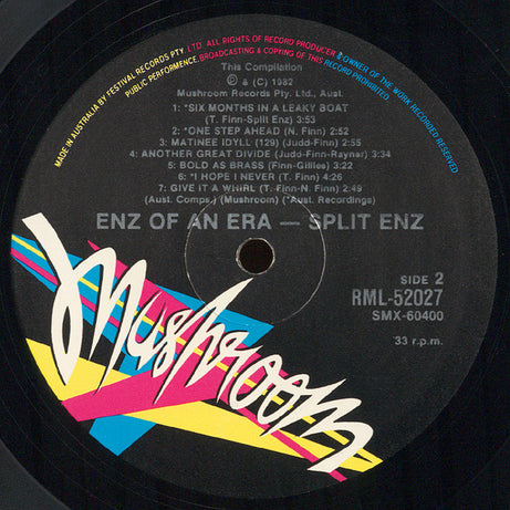 Split Enz : Enz Of An Era (LP, Comp)