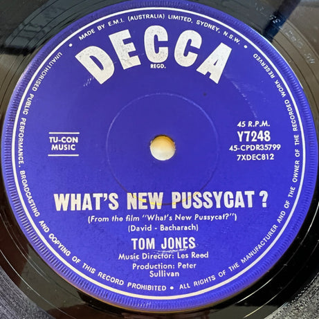 Tom Jones : What's New Pussycat? / The Rose (7", Single)