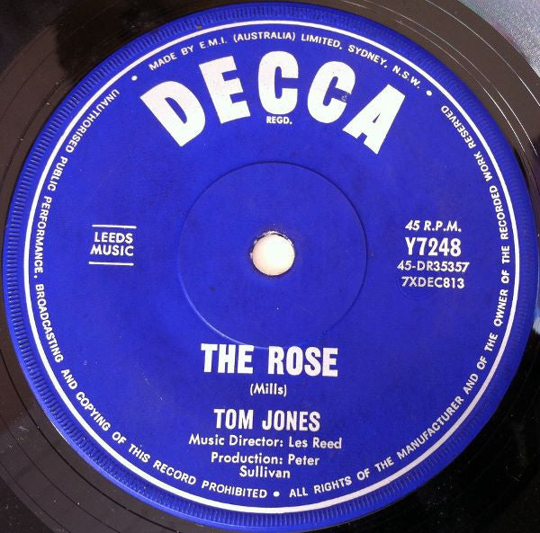 Tom Jones : What's New Pussycat? / The Rose (7", Single)