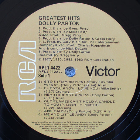 Dolly Parton : Greatest Hits (LP, Comp)