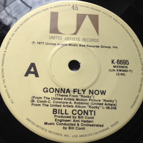 Bill Conti : Gonna Fly Now (Theme From "Rocky") (7", Single)