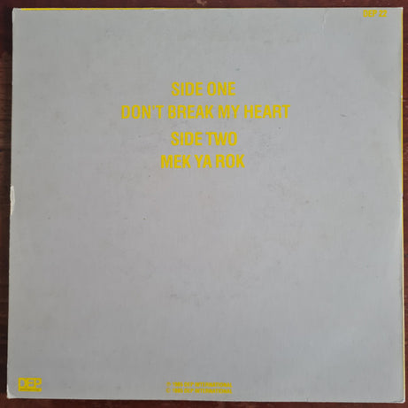 UB40 : Don't Break My Heart (7", Single, Ltd)
