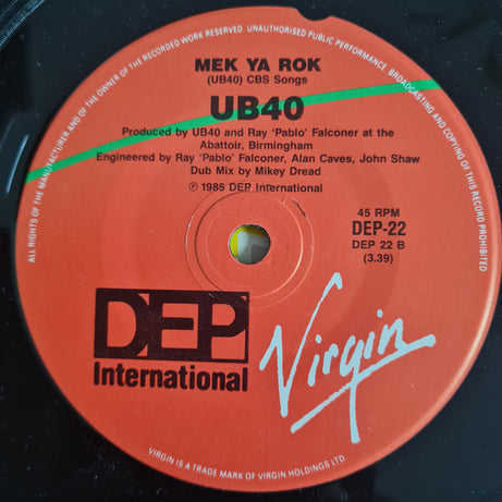 UB40 : Don't Break My Heart (7", Single, Ltd)