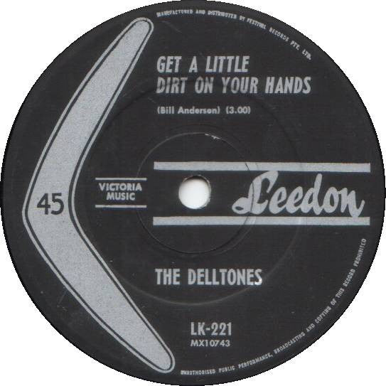 The Delltones : Get A Little Dirt On Your Hands (7", Single)