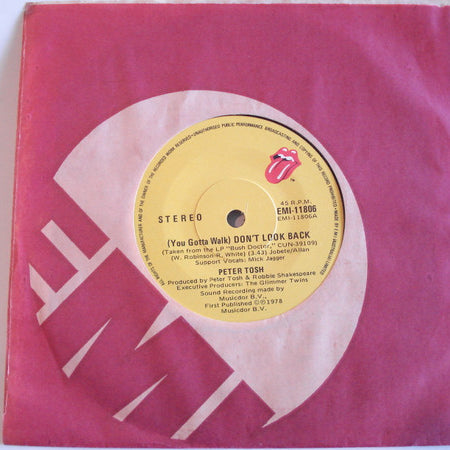 Peter Tosh : (You Gotta Walk) Don't Look Back (7", Single)