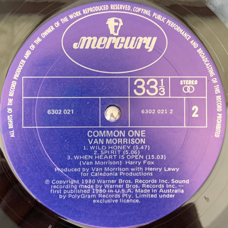 Van Morrison : Common One (LP, Album)