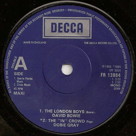 Various : The London Boys (7", Maxi, Comp, Sol)