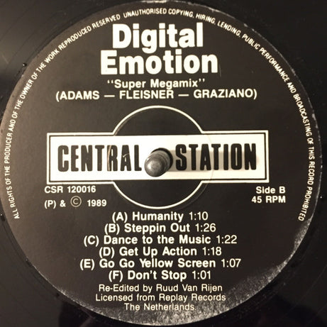 Digital Emotion : Go Go Yellow Screen (12")