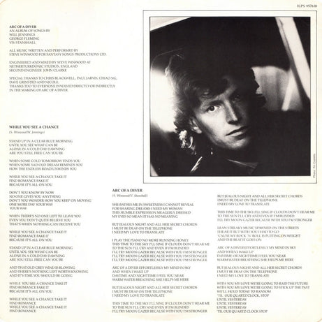 Steve Winwood : Arc Of A Diver (LP, Album)