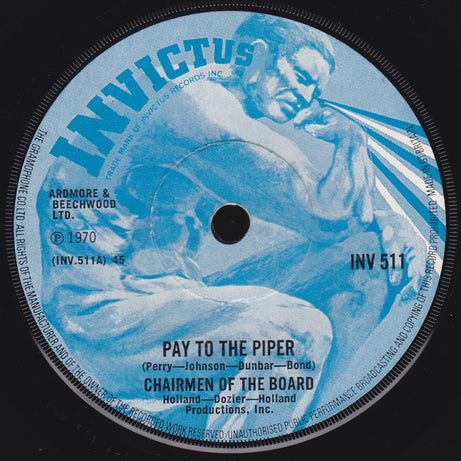 Chairmen Of The Board : Pay To The Piper (7", Sol)