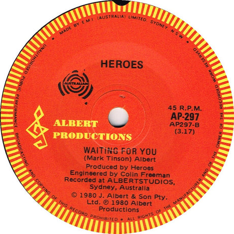 Heroes (11) : Baby's Had A Taste (7", Single)
