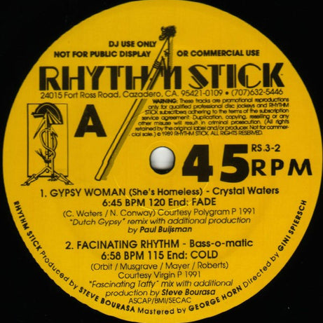 Various : Rhythm Stick 3-2 (2x12", Comp, Promo)