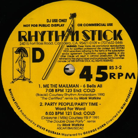 Various : Rhythm Stick 3-2 (2x12", Comp, Promo)