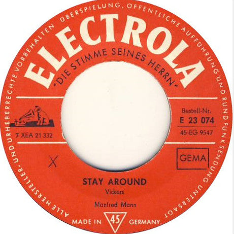 Manfred Mann : If You Gotta Go, Go Now / Stay Around (7", Single)