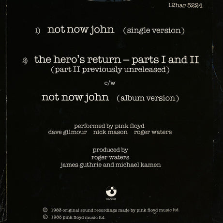 Pink Floyd : Not Now John (12", Single)