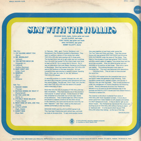 The Hollies : Stay With The Hollies (LP, Album, Club)