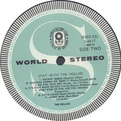The Hollies : Stay With The Hollies (LP, Album, Club)