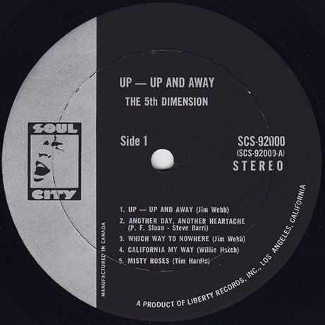 The Fifth Dimension : Up, Up And Away (Go Where You Wanna Go) (LP, Album)