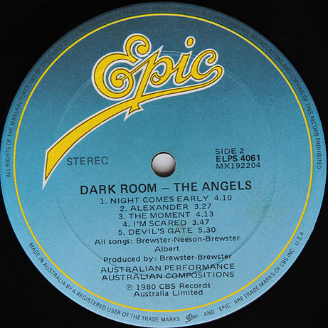 The Angels : Dark Room + Night Attack (2xLP, Album, Comp)