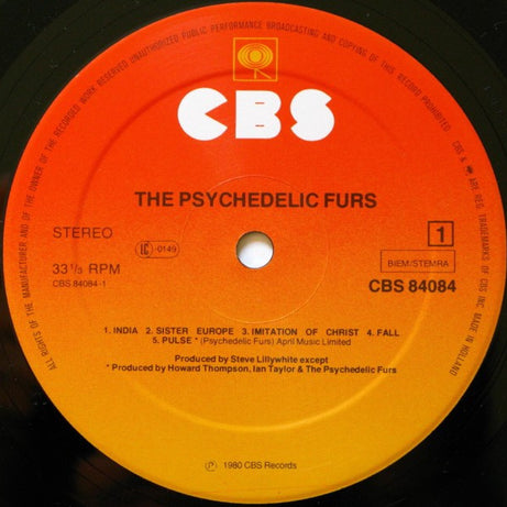 The Psychedelic Furs : The Psychedelic Furs (LP, Album, Pin)