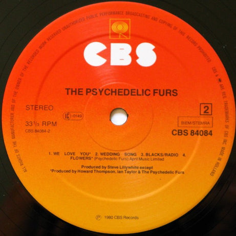 The Psychedelic Furs : The Psychedelic Furs (LP, Album, Pin)