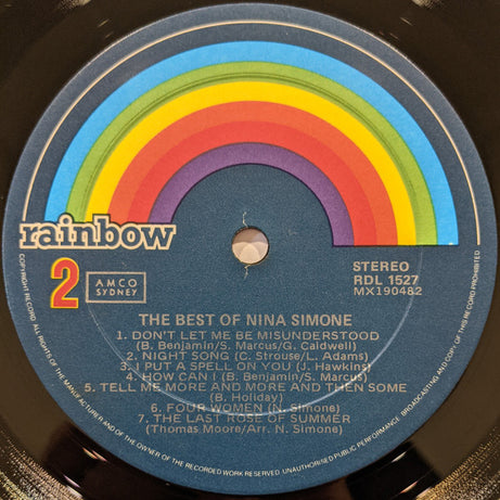 Nina Simone : The Best Of Nina Simone (LP, Comp)