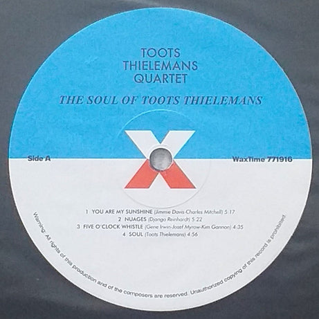 Toots Thielemans : The Soul Of Toots Thielemans (LP, Album, Ltd, RE, RM)