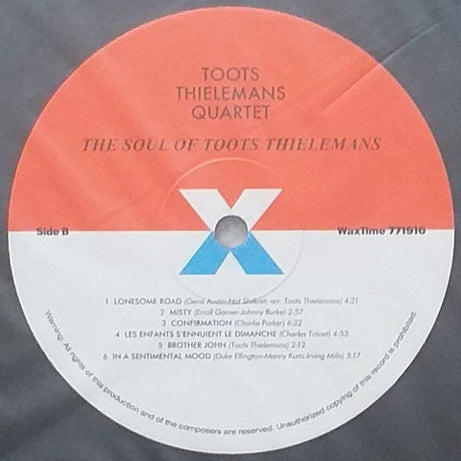 Toots Thielemans : The Soul Of Toots Thielemans (LP, Album, Ltd, RE, RM)