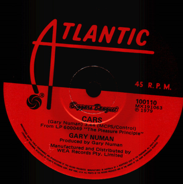 Gary Numan : Cars (7", Single)